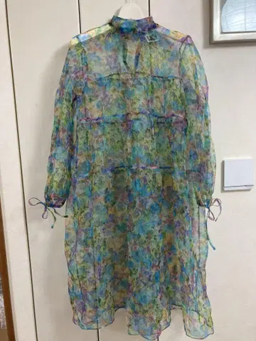 Reclaimed Vintage 시스루 멀티 컬러 원피스