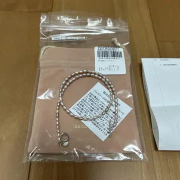 르 봉봉 로즈 펄 초커 핑크