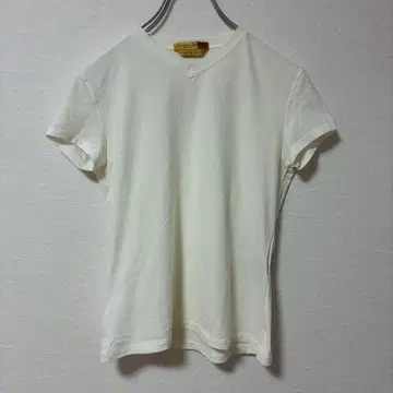 도나카란 V넥 티셔츠 무지 심플 화이트 XS