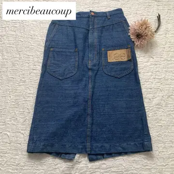 메르시보쿠 Lee 콜라보 데님 스커트