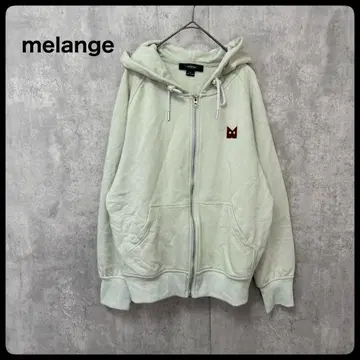 # melange 메주 풀 집업 후드 부착 후드티