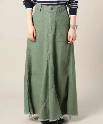 오어슬로우 orslow 퍼티그 롱 스커트