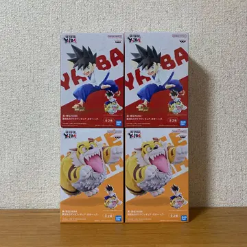 진 사무라이전 YAIBA 테츠진 & 카게토라 피규어 - 가오~ 4개 세트