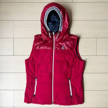 새상품급 먼싱웨어 MUNSING WEAR 후드 부착 다운 베스트 LL