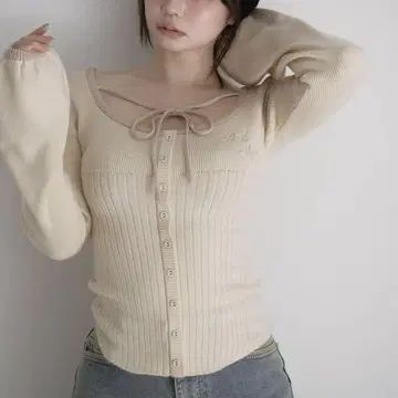 andmary sonique knit tops ivory