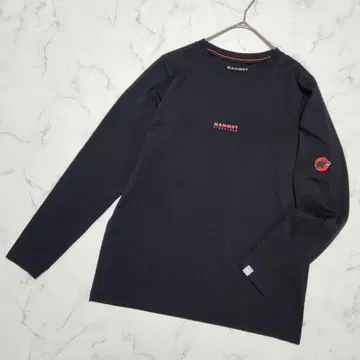 MAMMUT 롱 슬리브 T셔츠 블랙 L