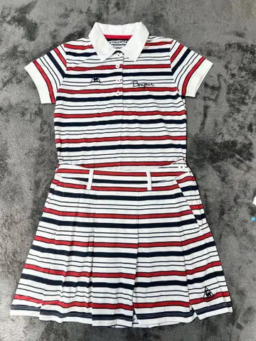 르꼬끄 스포르티브 스트라이프 폴로 원피스 르꼬끄 새상품급