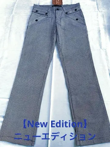 [ NEW EDITION ] 뉴에디션 골프 팬츠 체크 무늬 네이비