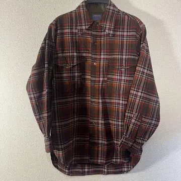 70s Pendleton 체크 플란넬 셔츠 펜들턴 15 1/2