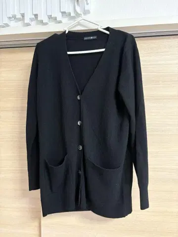 TAKASHIMAYA 캐시미어 100% 블랙 가디건