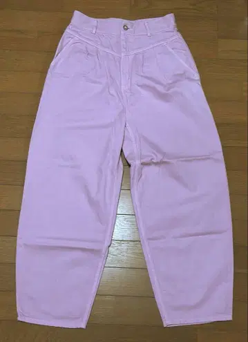 leur logette 룰 로제트 팬츠 데님 핑크