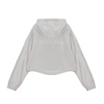 Matin Kim 후드 부착 그레이 점퍼