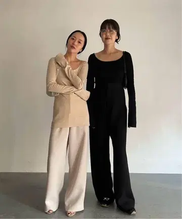 Plage MY_minimal fit wide 팬츠 36