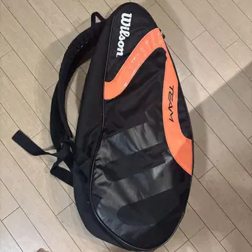 Wilson TEAM 라켓백 블랙/오렌지