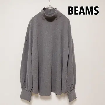 레이빔즈 블라우스 풀오버 긴팔 벌룬 슬리브 차콜 그레이