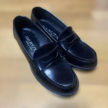 HARUTA 블랙 로퍼 23.5cm