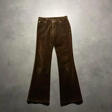 00s 벨루어 플레어 부츠컷 팬츠 y2k 헤이세이