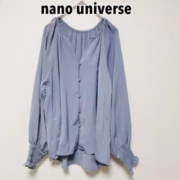 나노 유니버스 nano universe 블라우스 긴팔 F 파랑 블루