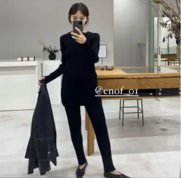 enof lib knit pants L 이나프 리브 니트 팬츠
