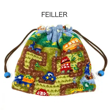 FEILLER 복조리 파우치 자동차 패턴
