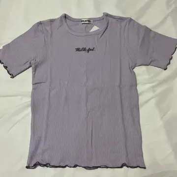 밀크 페도 LETTUCE EDGE S/S TOP 티셔츠 셔츠 보라색