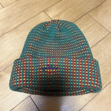 NOAH Tri-Color Beanie 그린 레드