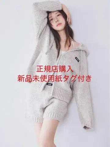 snidel 스나이델 로빙 니트 후디 아이보리 IVR
