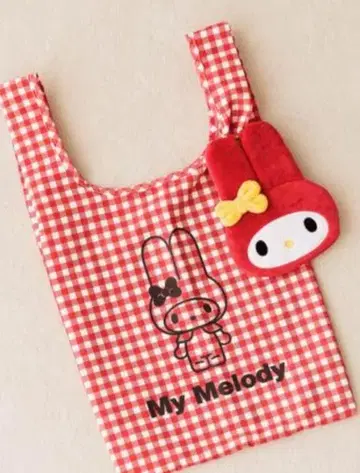 My Melody 파우치 포함 에코백 롤리스