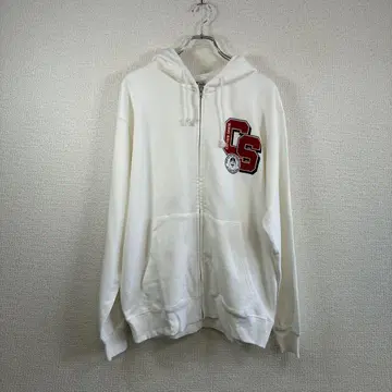 캡틴 산타 화이트 지퍼 후드티 XL