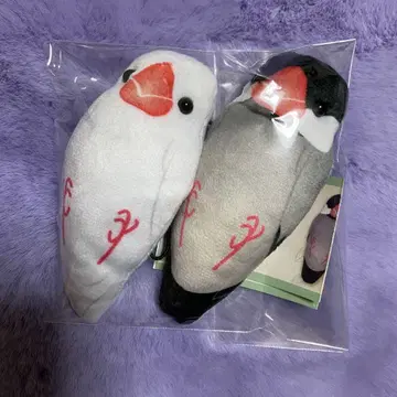 핀치 마스코트 봉제 인형 가챠 화이트 핀치 벚꽃 핀치 2종 세트