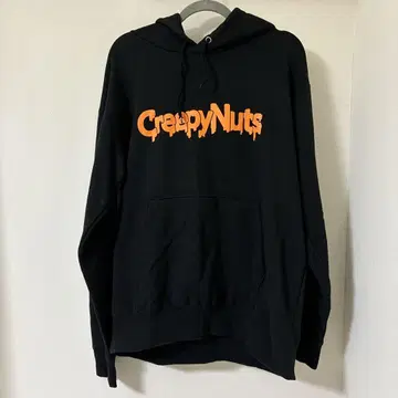 CreepyNuts 그래픽 후드티 블랙