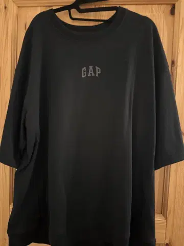 GAP 블랙 오버 사이즈 T셔츠 L