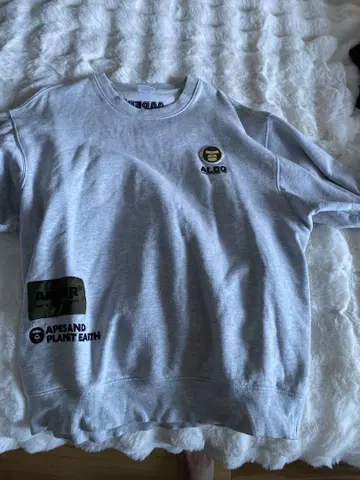 AAPE 그레이 크루넥 트레이닝복