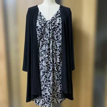 플로럴 프린트 앙상블풍 튜닉