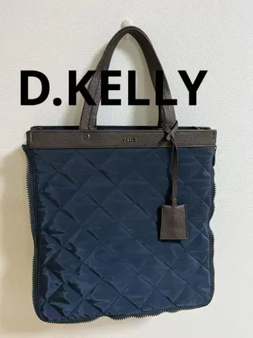 D.KELLY 네이비 퀼팅 2way 토트백