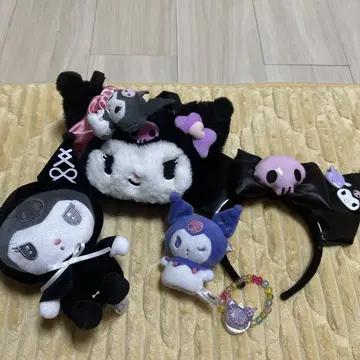쿠로미 머리띠 봉제 인형 세트