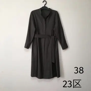 23구 울 셔츠 원피스 벨트 포함