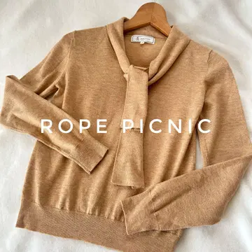 새상품 [ ROPE PICNIC ] 로페피크닉 보타이 니트 리본 상의