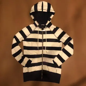 TOMMY HILFIGER 스트라이프 후드티 XXS