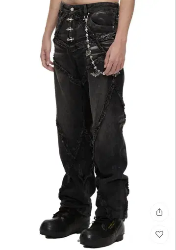 Eclipse Of Blood Moon Destroyed Denim