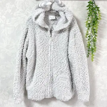 [ 젤라또피케 ] 복슬복슬 룸웨어 후드티 그레이 F 홈웨어