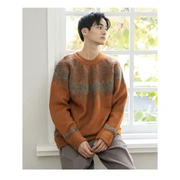 niko and - 레트로 풀 니트 M 사이즈 오렌지