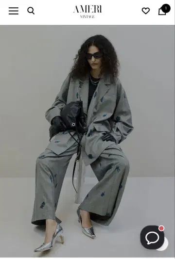 CHECK FLOWER PAPA JACKET 세트 amerivintage