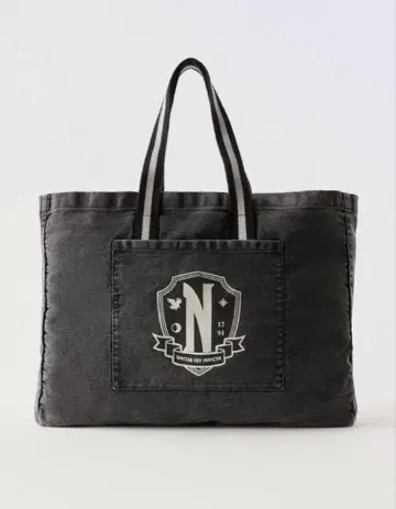 새상품 [ ZARA ] WEDNESDAY 데님 백 블랙