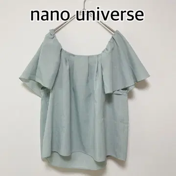 nano universe 나노 유니버스 프릴 반팔 T셔츠 블루