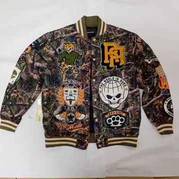 REASON 카모 패턴 바시티 자켓 L 택 포함 새상품 y2k