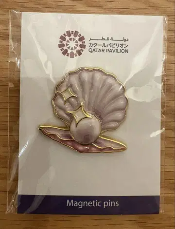 오사카 간사이 만박 카타르 파빌리온 핀 배지