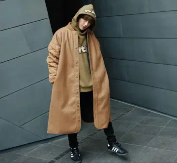 Naptime 절개 코트 브라운