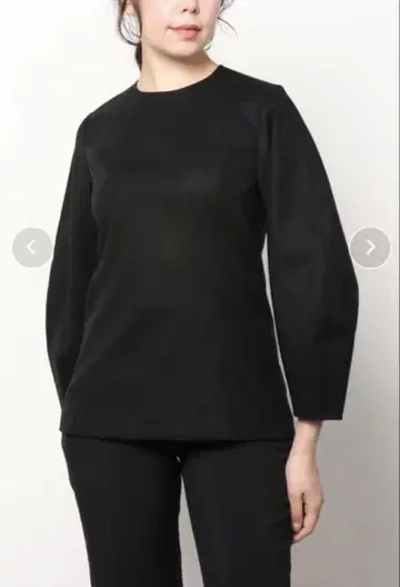 UNITED ARROWS 볼륨 슬리브 블라우스 새상품급 블랙