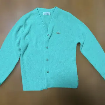 LACOSTE 민트 그린 가디건